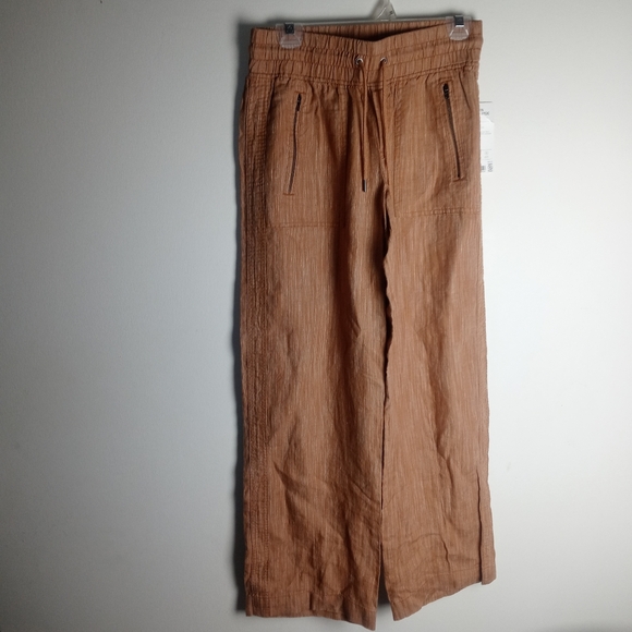 Athleta Pants - Athleta Cabo Linen Textured Wide Leg Pant Size 4
